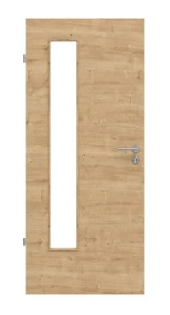 HÖRMANN Innentür Wildeiche Quer Duradecor ProLine Mit Lichtausschnitt LA 24 Bandseitig