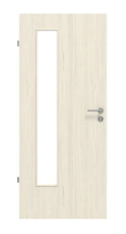 HÖRMANN Innentür Gebürstete Pinie Duradecor ProLine Mit Lichtausschnitt LA 24 Bandseitig
