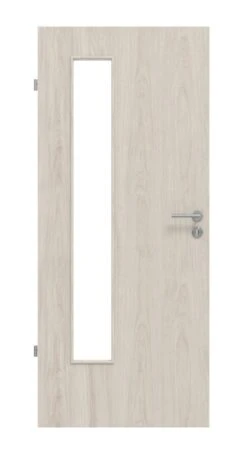 HÖRMANN Innentür Gebürstete Salzeiche Duradecor ProLine Mit Lichtausschnitt LA 24 Bandseitig