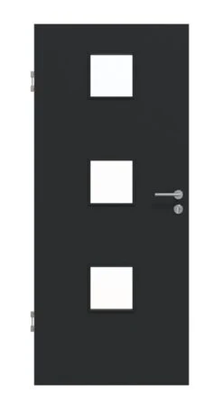 HÖRMANN Innentür Anthrazit RAL 7016 Mattlack ProLine Mit Lichtausschnitt LA 10