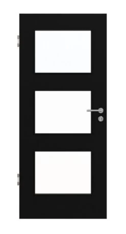 HÖRMANN Innentür Schwarz RAL 9005 Lack ProLine Mit Lichtausschnitt LA-11
