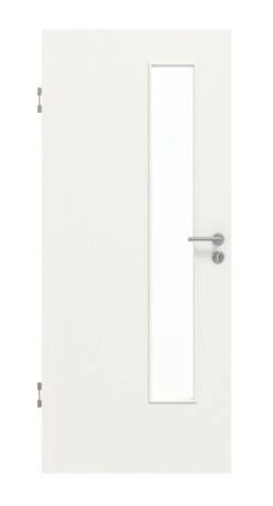 HÖRMANN Innentür Verkehrsweiß RAL 9016 Mattlack ProLine Mit Lichtausschnitt LA 24 Schlossseitig