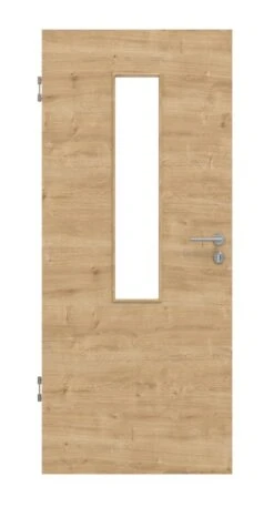 HÖRMANN Innentür Wildeiche Quer Duradecor ProLine Mit Lichtausschnitt LA 4 Mittig