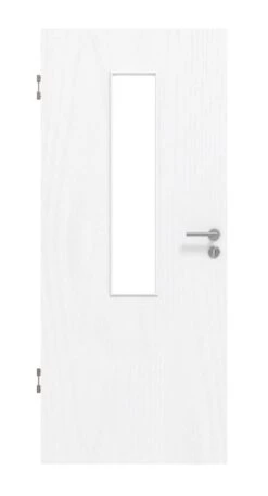 HÖRMANN Innentür Esche Weiß Duradecor ProLine Mit Lichtausschnitt LA 4 Mittig