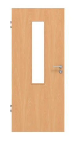 HÖRMANN Innentür Französische Buche Duradecor ProLine Mit Lichtausschnitt LA 4 Mittig