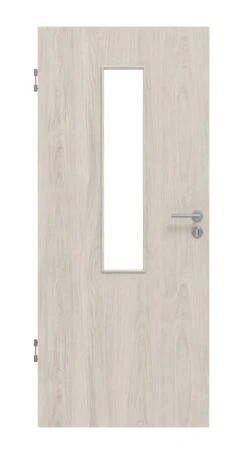 HÖRMANN Innentür Gebürstete Salzeiche Duradecor ProLine Mit Lichtausschnitt LA 4 Mittig