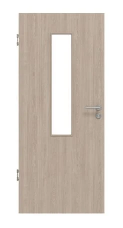 HÖRMANN Innentür Graueiche Duradecor ProLine Mit Lichtausschnitt LA 4 Mittig