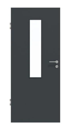 HÖRMANN Innentür Anthrazit RAL 7016 Lack ProLine Mit Lichtausschnitt LA-4 Mittig