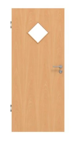 HÖRMANN Innentür Französische Buche Duradecor ProLine Mit Lichtausschnitt LA 6 Raute
