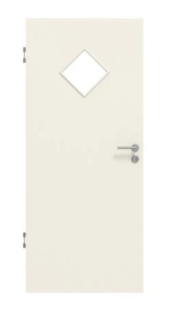 HÖRMANN Innentür Reinweiß RAL 9010 Lack ProLine Mit Lichtausschnitt LA 6 Raute