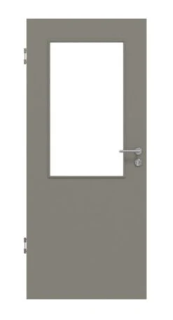 HÖRMANN Innentür Staubgrau RAL 7037 Duradecor ProLine Mit Lichtausschnitt LA 7