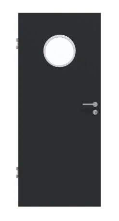 HÖRMANN Innentür Anthrazit RAL 7016 Mattlack ProLine Mit Lichtausschnitt LA Bullauge