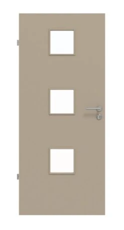 HÖRMANN Innentür Ultramatt Taupe Duradecor Proline Concepto Mit Lichtausschnitt LA 10