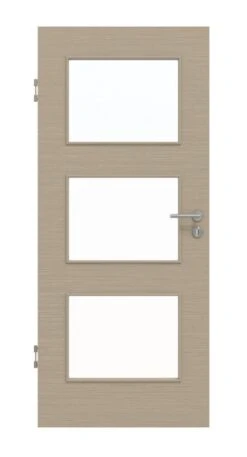 HÖRMANN Innentür Schiefer Taupe Duradecor Proline Concepto Mit Lichtausschnitt LA 11