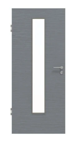 HÖRMANN Innentür Schiefer Staubgrau Duradecor Proline Concepto Mit Lichtausschnitt LA 24 Mittig