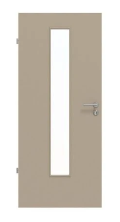 HÖRMANN Innentür Ultramatt Taupe Duradecor Proline Concepto Mit Lichtausschnitt LA 24