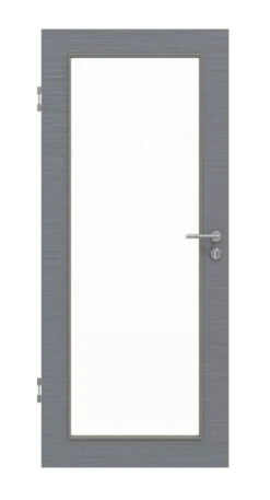 HÖRMANN Innentür Schiefer Staubgrau Duradecor Proline Concepto Mit Lichtausschnitt LA 27