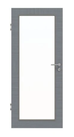 HÖRMANN Innentür Leinen Staubgrau Duradecor Proline Concepto Mit Lichtausschnitt LA 27