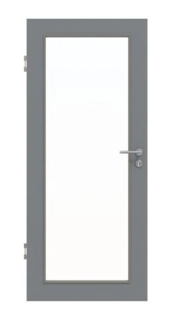 HÖRMANN Innentür Ultramatt Staubgrau Duradecor Proline Concepto Mit Lichtausschnitt LA 27