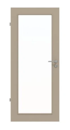 HÖRMANN Innentür Ultramatt Taupe Duradecor Proline Concepto Mit Lichtausschnitt LA 27