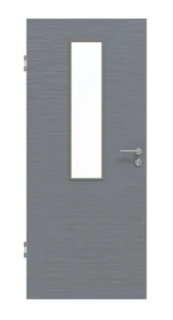HÖRMANN Innentür Schiefer Staubgrau Duradecor Proline Concepto Mit Lichtausschnitt LA 4 Mittig