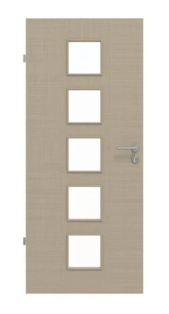 HÖRMANN Innentür Leinen Taupe Duradecor Proline Concepto Mit Lichtausschnitt LA 5