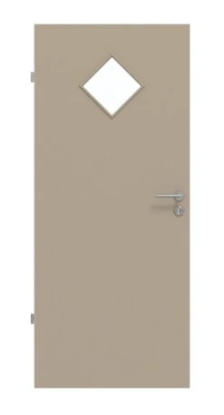 HÖRMANN Innentür Ultramatt Taupe Duradecor Proline Concepto Mit Lichtausschnitt LA 6