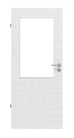 HÖRMANN Innentür Leinen Weiß Duradecor Proline Concepto Mit Lichtausschnitt LA 7