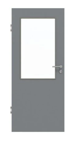 HÖRMANN Innentür Ultramatt Staubgrau Duradecor Proline Concepto Mit Lichtausschnitt LA 7