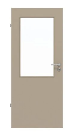 HÖRMANN Innentür Ultramatt Taupe Duradecor Proline Concepto Mit Lichtausschnitt LA 7