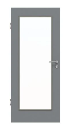 HÖRMANN Innentür Ultramatt Staubgrau Duradecor Proline Concepto Mit Lichtausschnitt LA 8