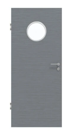 HÖRMANN Innentür Schiefer Staubgrau Duradecor Proline Concepto Mit Lichtausschnitt LA Bullauge