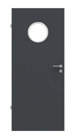 HÖRMANN Innentür Ultramatt Anthrazit Duradecor Proline Concepto Mit Lichtausschnitt LA Bullauge