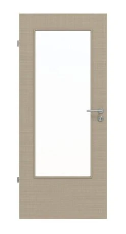 HÖRMANN Innentür Leinen Taupe Duradecor Proline Concepto Mit Lichtausschnitt LA-DIN
