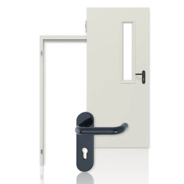 HÖRMANN Innentür-Set Stahl Mehrzwecktür D65-1 OD Mit Lichtausschnitt LA-B1 Inkl. Zarge DryFix 1 HÖRMANN Innentür-Set Stahl Mehrzwecktür D65-1 OD Mit Lichtausschnitt LA-B1 Inkl. Zarge DryFix