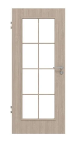 HÖRMANN Innentür Georgia 1 Graueiche Duradecor ClassicLine Mit Lichtausschnitt LA Sprosse 2/4