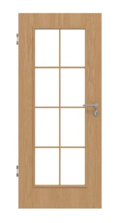 HÖRMANN Innentür Georgia 1 Weißeiche Duradecor ClassicLine Mit Lichtausschnitt LA Sprosse 2/4