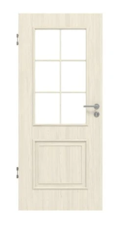 HÖRMANN Innentür Georgia 2 Gebürstete Pinie Duradecor ClassicLine Mit Lichtausschnitt LA Sprosse 2/3