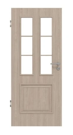 HÖRMANN Innentür Georgia 3 Graueiche Duradecor ClassicLine Mit Lichtausschnitt LA Sprosse 1/3