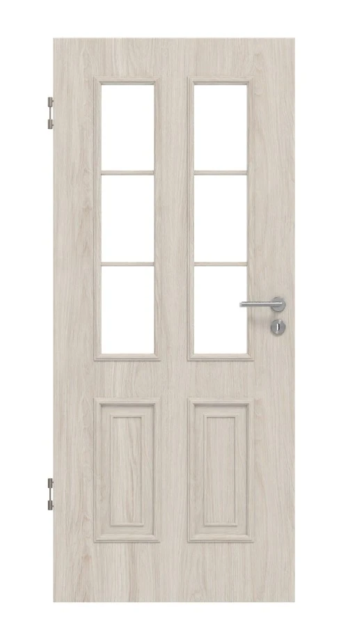 HÖRMANN Innentür Georgia 4 Gebürstete Salzeiche Duradecor ClassicLine Mit Lichtausschnitt LA Sprosse 1/3 1 HÖRMANN Innentür Georgia 4 Gebürstete Salzeiche Duradecor ClassicLine Mit Lichtausschnitt LA Sprosse 1/3