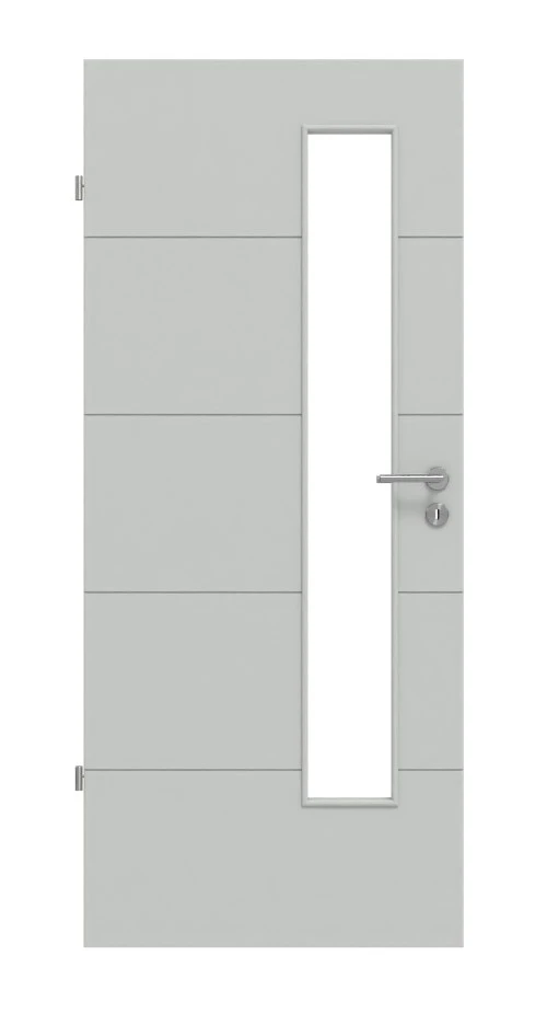 HÖRMANN Innentür Groove 15 Grau RAL 7035 Lack DesignLine Mit Lichtausschnitt LA 24 Schlossseitig 1 HÖRMANN Innentür Groove 15 Grau RAL 7035 Lack DesignLine Mit Lichtausschnitt LA 24 Schlossseitig