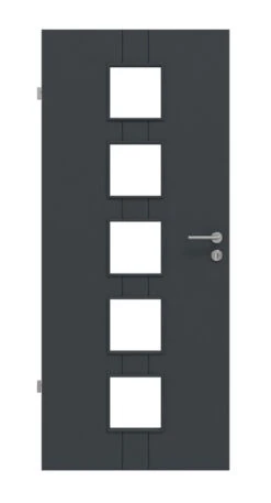 HÖRMANN Innentür Groove 23 Anthrazit RAL 7016 Lack DesignLine Mit Lichtausschnitt LA 5