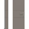 HÖRMANN Innentür Groove 29 Taupe RAL 7048 Lack DesignLine Mit Lichtausschnitt LA 24 Bandseitig
