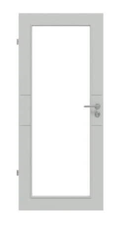 HÖRMANN Innentür Groove 29 Grau RAL 7035 Lack DesignLine Mit Lichtausschnitt LA 27