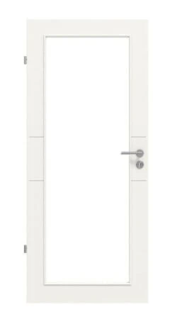 HÖRMANN Innentür Groove 29 Weißlack DesignLine Mit Lichtausschnitt LA 27