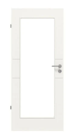 HÖRMANN Innentür Groove 29 Weißlack DesignLine Mit Lichtausschnitt LA 8