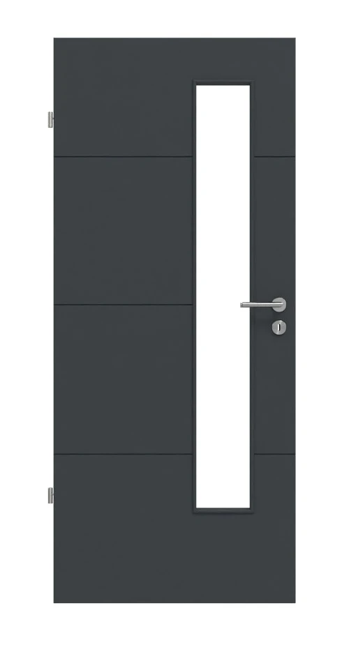 HÖRMANN Innentür Groove 34 Anthrazit RAL 7016 Lack DesignLine Mit Lichtausschnitt LA 24 Schlossseitig 1 HÖRMANN Innentür Groove 34 Anthrazit RAL 7016 Lack DesignLine Mit Lichtausschnitt LA 24 Schlossseitig