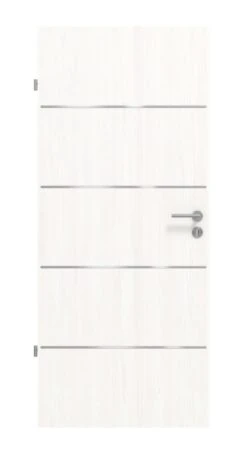 HÖRMANN Innentür Gebürstetes Weiß Duradecor DesignLine Steel-Plain