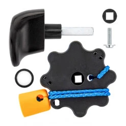 Hörmann Torgriffgarnitur, Kunststoff Schwarz, Für Schwingtore -Türen Verkauf 1024001 hoermann torgriffgarnitur kunststoff schwarz fuer schwingtore lieferumfang