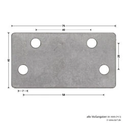 Hörmann Ersatz-Hebelarm Inkl. Adapterplatte, BRH 2125 Mm -Türen Verkauf 1049504 hoermann ersatz hebelarm inkl adapterplatte brh 2125mm adapterplatte bemassung